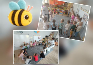Pszczółki w trakcie rozgrzewki.