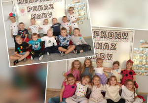 Kropkowy pokaz mody Pszczółek.